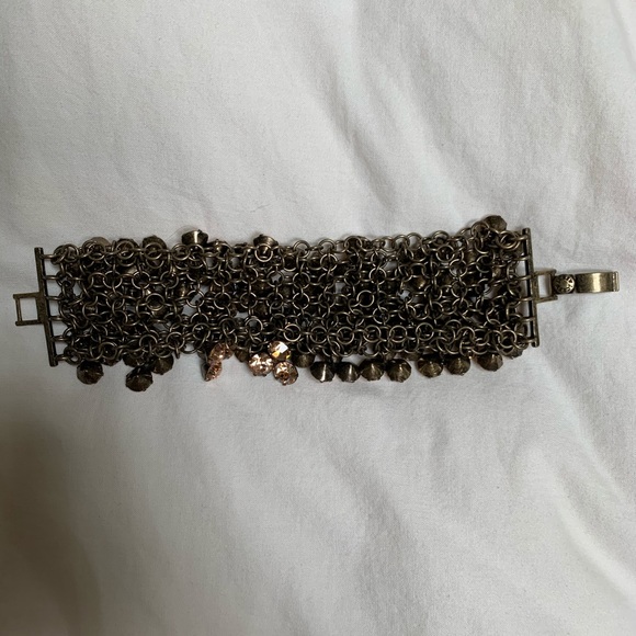 J. Crew Rose Colored Crystal Statement Bracelet - Picture 5 of 8